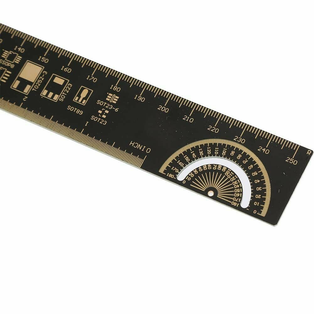 Линейка радиолюбителя для инженера-разработчика PCB Ruler, длина 25 см