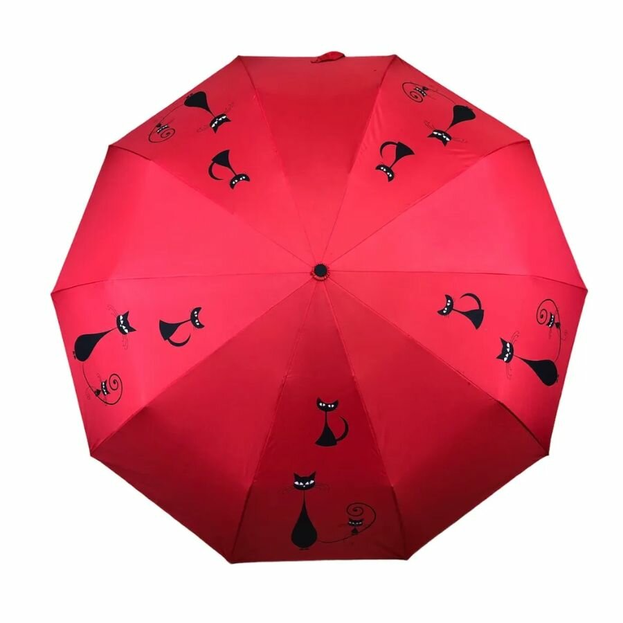 Зонт женский автоматический с рисунком 