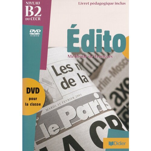 Edito B2 DVD + Livret