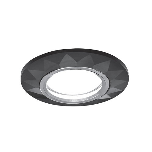 фото Светильник Gauss Mirror круг черный/хром Gu 5.3 RR006