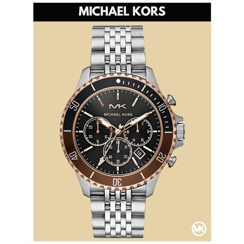 фото Наручные часы michael kors, серебристый/черный