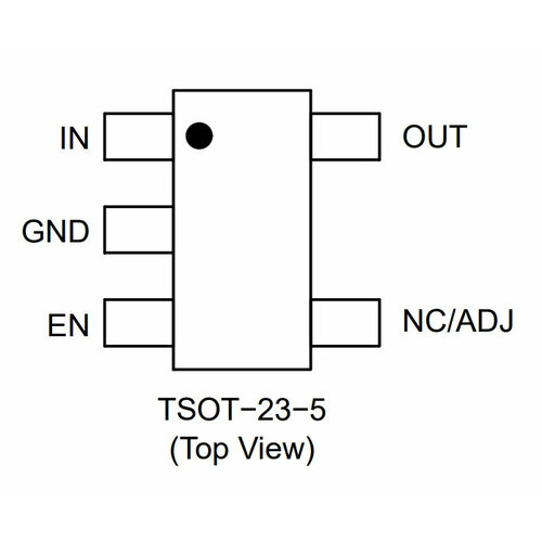 Микросхема NCP718ASNADJT1G TSOT−23−5