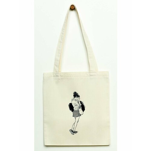 Сумка шоппер , бежевый