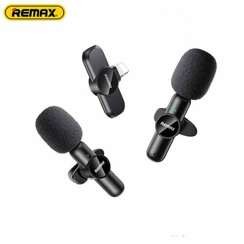 Беспроводной петличный микрофон для интервью и стриминга в соц. сетях Remax K10 Clip Lightning