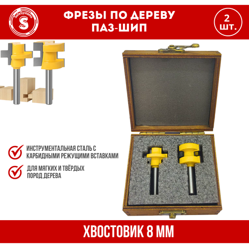 Набор фрез паз-шип 1900₽