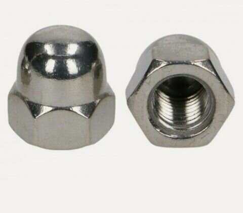 Изображение товара Гайка колпачковая М12, нержавеющая сталь (А2), DIN 1587 (5 шт в зип-локе) (SMZ1-44176-5)