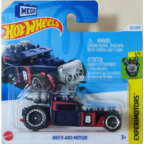 Hot Wheels Машинка базовой коллекции BRICK AND MOTOR синяя 5785/HTC55 набор техн мет box 20x15x2см 10pcs motor wheels арт 92753 10ps