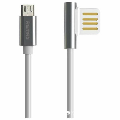 USB Кабель MicroUsb Remax RC-054m (серебро) 3pcs set 40cm sata 3 0 cable sata 3 0 iii sata3 6gb s data cable straight cord sas cable dual channel hard drive data cable