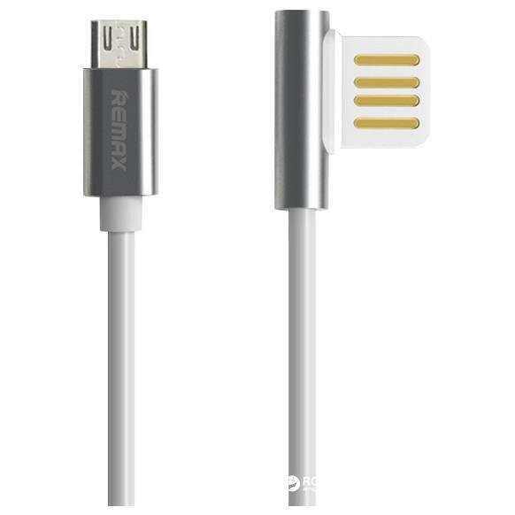 Кабель USB REMAX RC-054m Emperor USB - MicroUSB, 2.1А, 1 м, серебристый