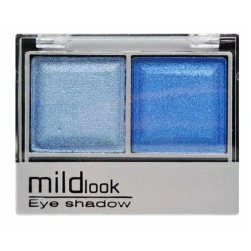 Тени для век двухцветные MildLook, перламутровые, тон №09 Голубой/темно синий, 5 г