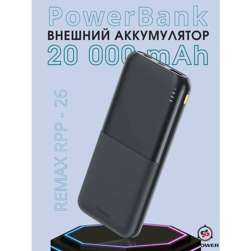 Повербанк 20000 mah power bank с быстрой зарядкой 1490₽