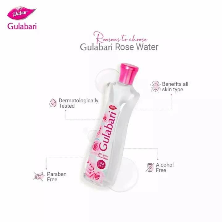 GULABARI Premium ROSE WATER, Dabur (Розовая вода гулабари Премиум, Дабур), 59 мл.