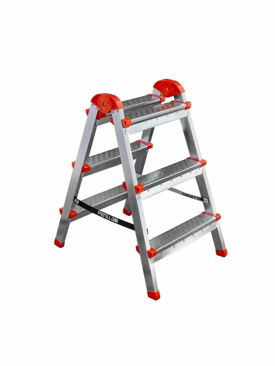 фото Стремянка стальная двухсторонняя 3 ступени