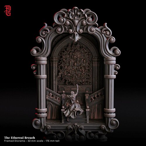 Миниатюра D&D 'Диорама - Эфирный разлом' масштаб 32 мм (DnD, Dungeons & Dragons, ДнД, Подземелья и Драконы, Pathfinder)