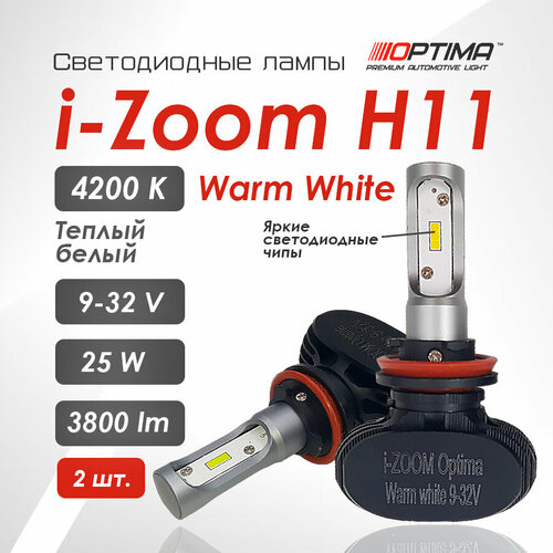 Светодиодные лампы LED i-ZOOM Warm White H11