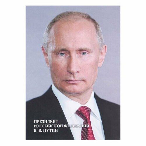 Плакат Портрет Президента РФ А4(10 шт.) портрет президента рф в в путина