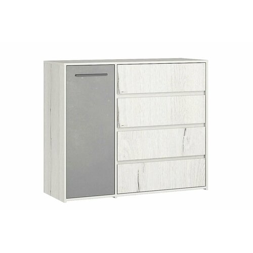 Комод НИЛЬС-5 Дуб эльза Темно-серый лофт 21882₽