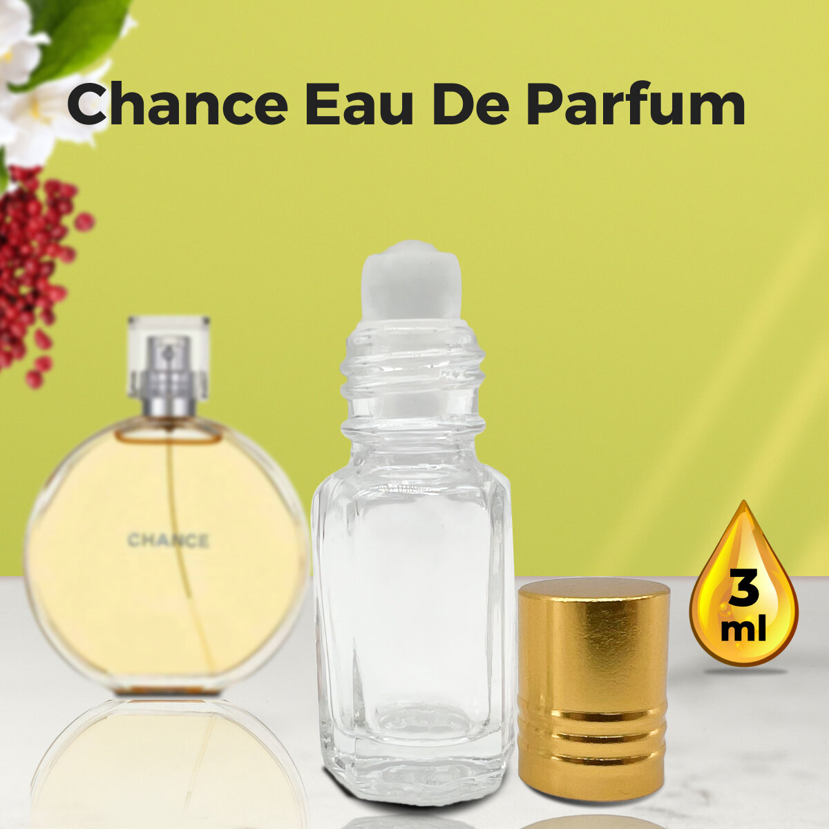 "Chance Eau de Parfum" - Духи женские 3 мл + подарок 1 мл другого аромата