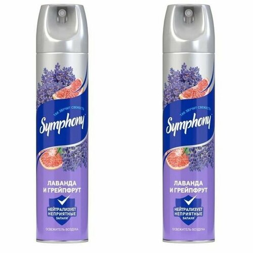 Symphony Expert Освежитель воздуха Лаванда и грейпфрут 300 мл, 2 шт /