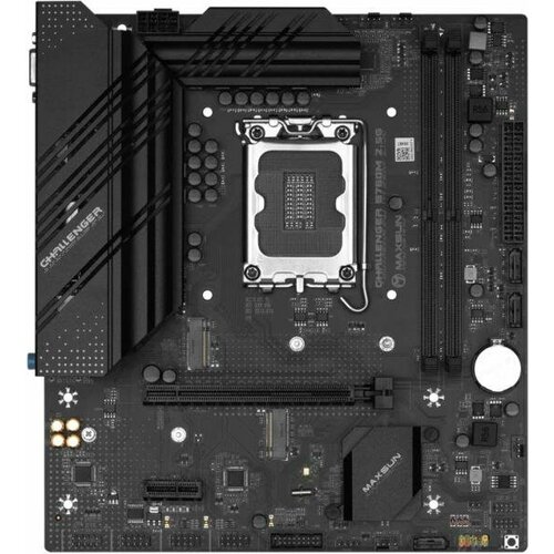 Материнская плата MB Maxsun LGA1700 1PCIEx16 1PCIEx4 2M2 3SATA3 HDMIVGA mATX 2DDR4 1181200₽