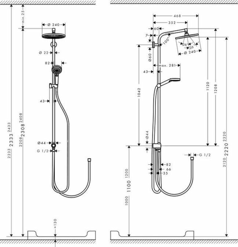 Верхний душ Grohe Euphoria 110 Mono - фото №14