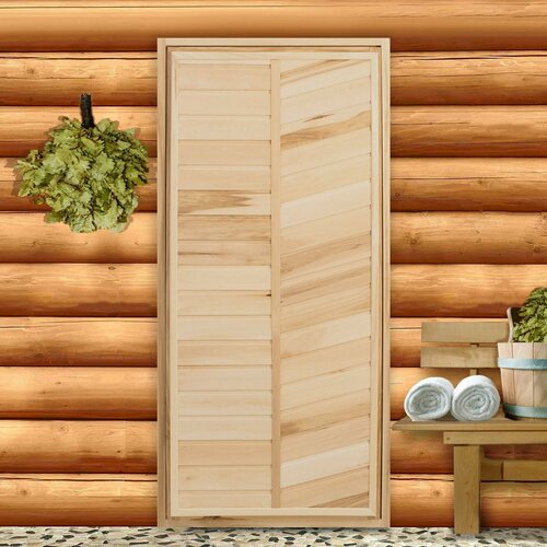 Дверь для бани глухая сорт С 180х70 см 7318973 6074₽