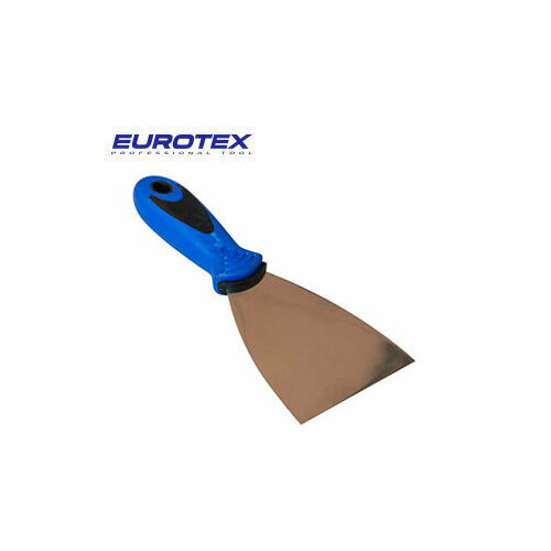 Шпатель 80ММ малярный нерж профи EUROTEX шпатель малярный color expert нерж сталь пластик ручка 80мм арт 91130899