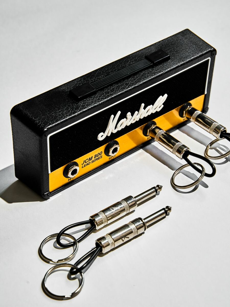 Ключница настенная SRD "Marshall", пластик, 4 крючка, черный, 19,5x7,5х4 см