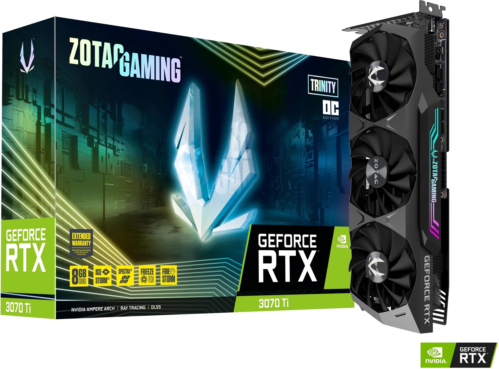 Видеокарта ZOTAC GeForce RTX 3070 Ti Trinity OC