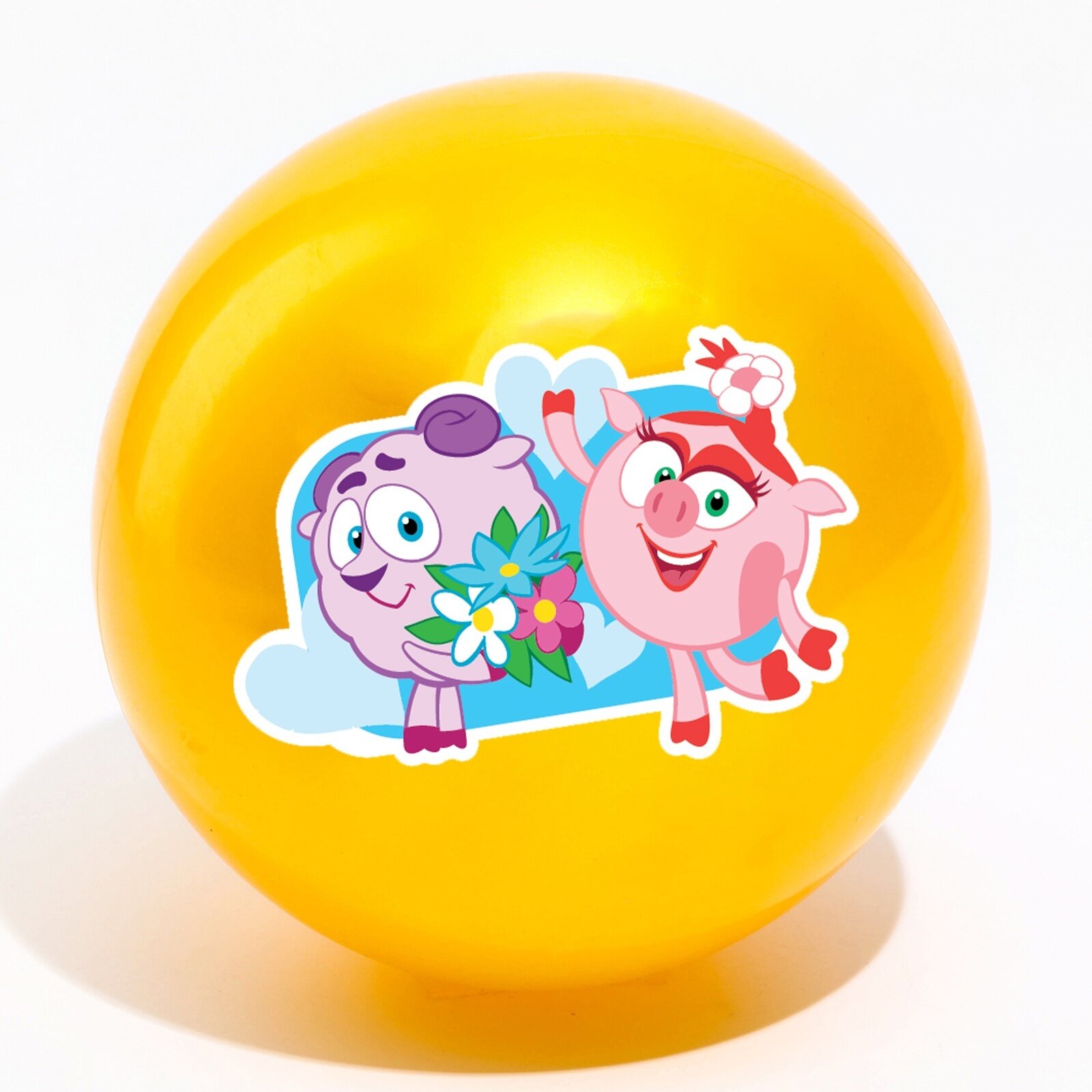 Мяч детский смешарики "Нюша и Бараш", цвета микс