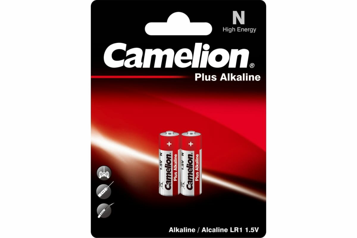 Camelion LR1 1.5V Alkaline BL-2 2605 батарейка аналог для пультов и часов различных