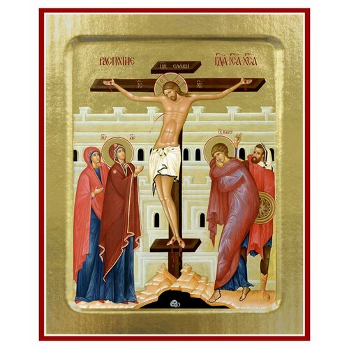 Икона Распятие Господа Иисуса Христа (на дереве): 125 х 160
