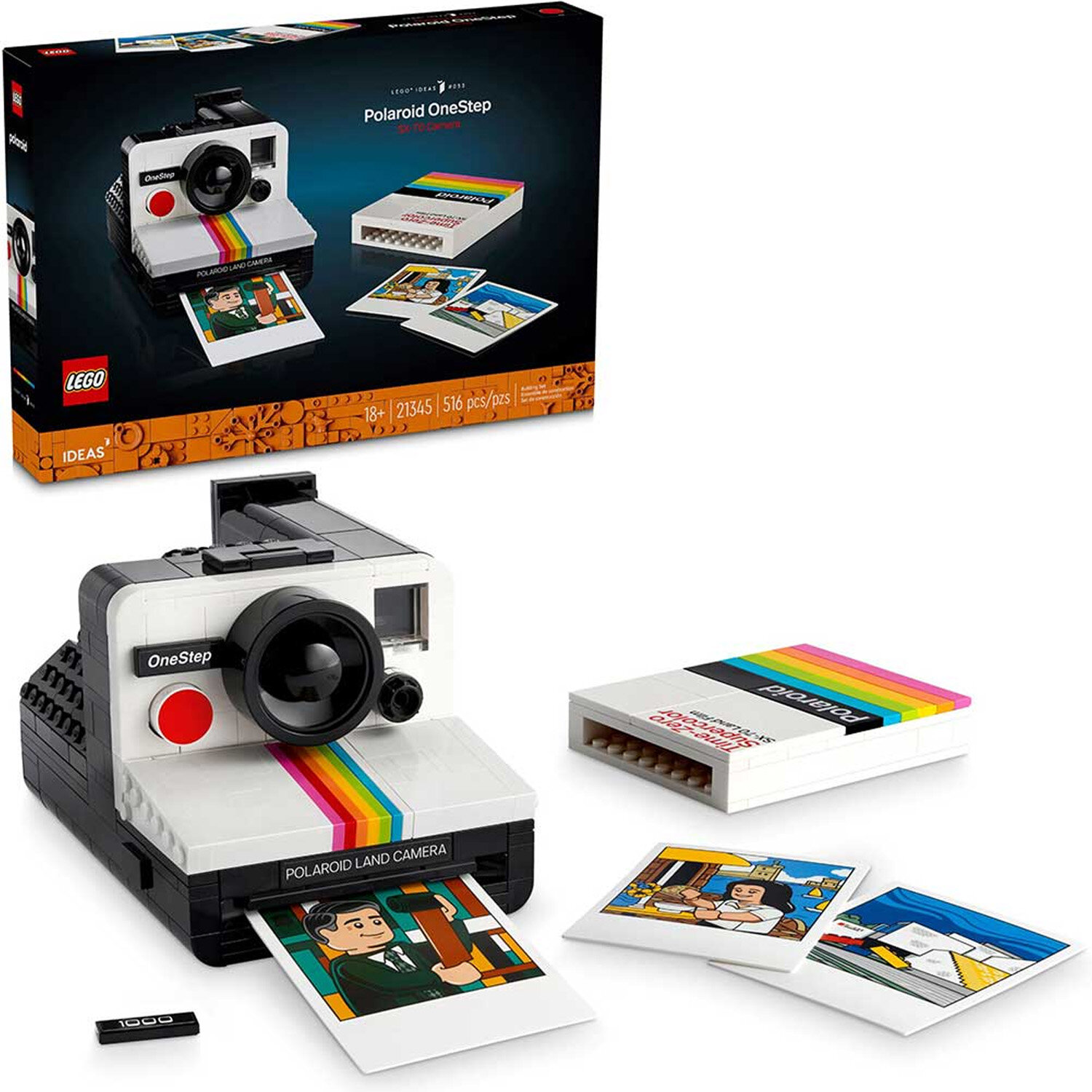 Конструктор LEGO Камера Polaroid OneStep SX-70 21345, 516 дет.