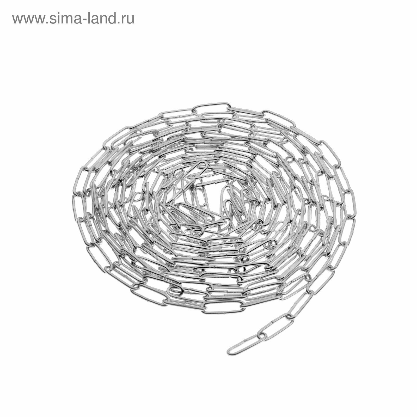 Цепь длиннозвенная тундра krep, DIN763, диаметр 2 мм, сварная, оцинкованная, 5 м 4965567