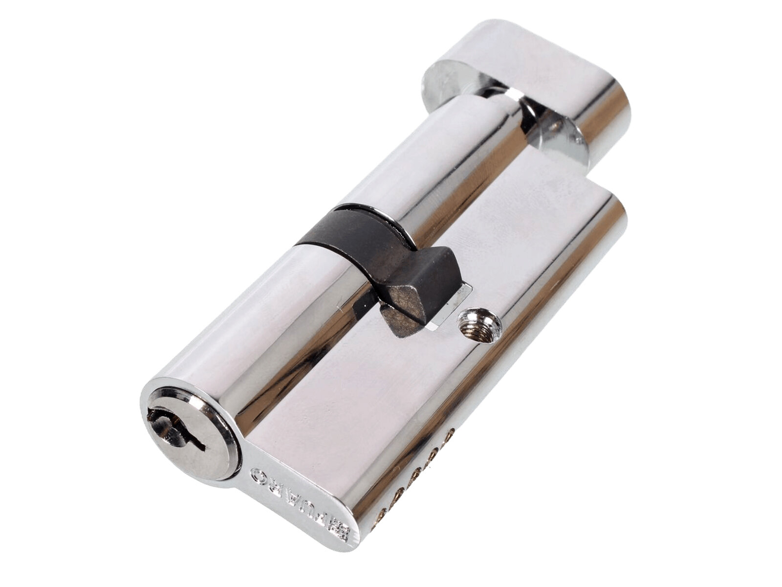 Цилиндровый механизм FUARO (100 ZM/70) 1000ZMKnob70(30+10+30) CP хром 5Key с вертушкой (37069)