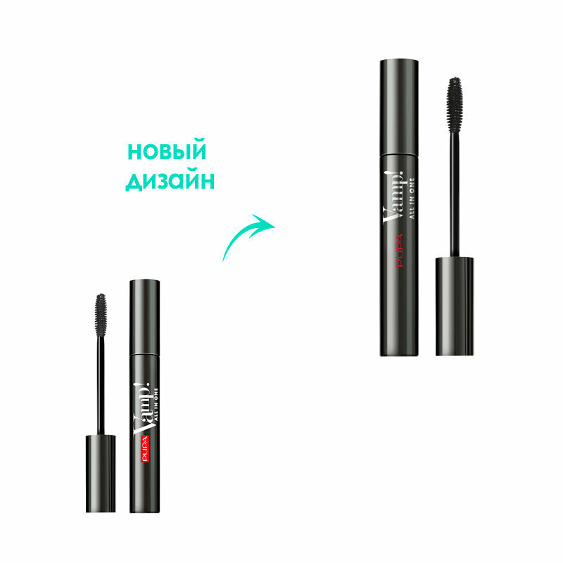 Тушь для объема ресниц Pupa Vamp! All in One Mascara/101 Extra Black Unknown - фото №4