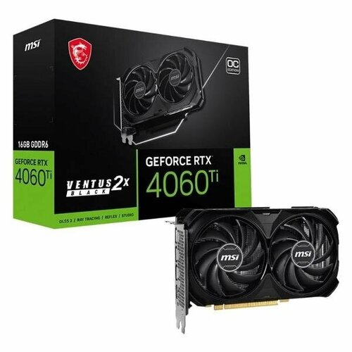 Видеокарта MSI GeForce RTX 4060 Ti VENTUS 2X Black 6499900₽