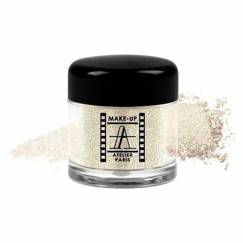 Мерцающая пудра из слюды Make-up Atelier Paris -SL04-бело-золотой бриллиант