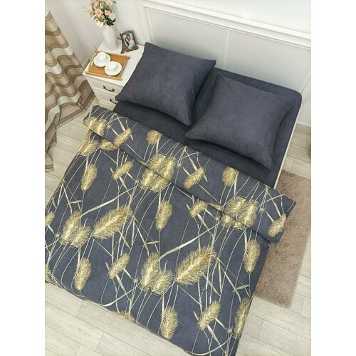 Постельное белье Евро Субелла 2 наволочки 70х70 пододеяльник 200х215 простынь 220х240 2599₽