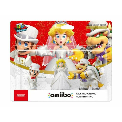 Фигурка Amiibo комплект свадебные Mario, Peach, Bowser (Super Mario Odyssey) конструктор lego super mario 71411 the mighty bowser