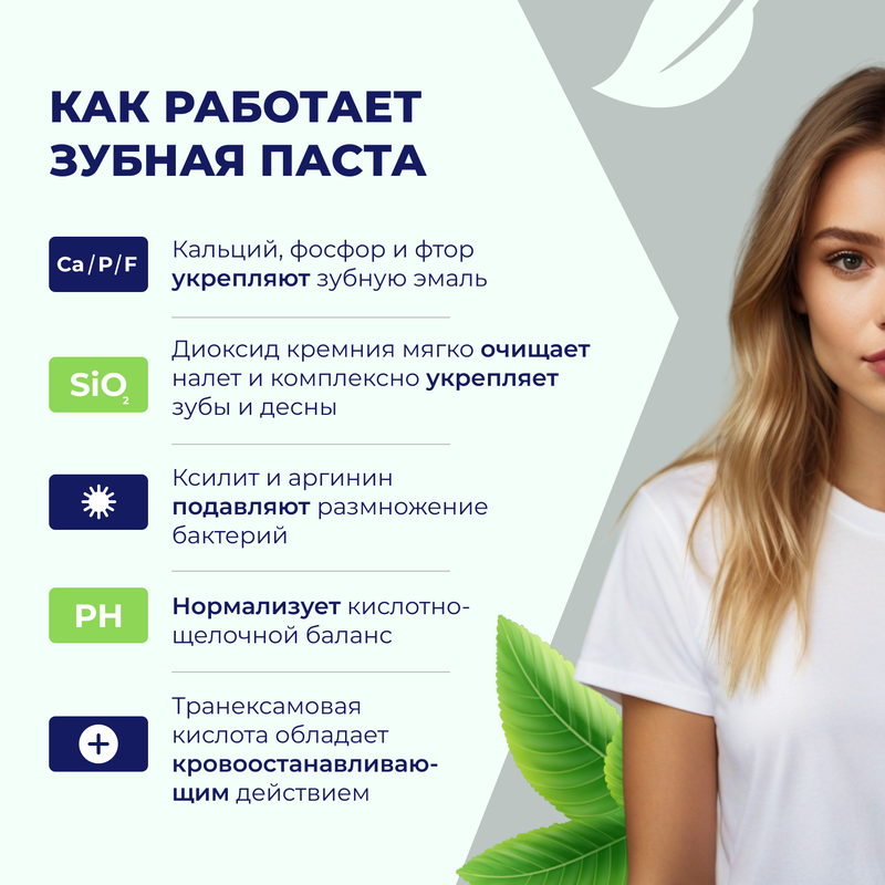 Зубная паста "Soothe & Care" , османтус и мята, для чувствительных зубов и десен