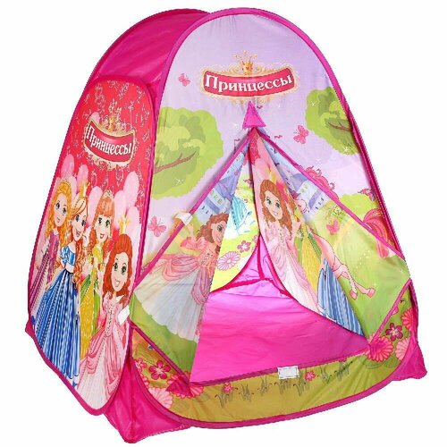 Игровая палатка Играем вместе Принцессы, детская, 81х90х81 см, в сумке играем вместе детская палатка буба в сумке 81х90х81см