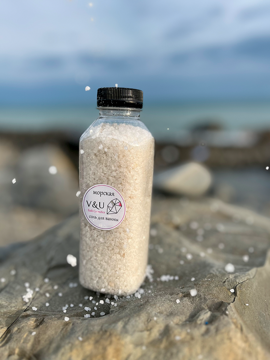 Мерцающая соль для расслабления и увлажнения кожи V&U с ароматом Пина Колада
