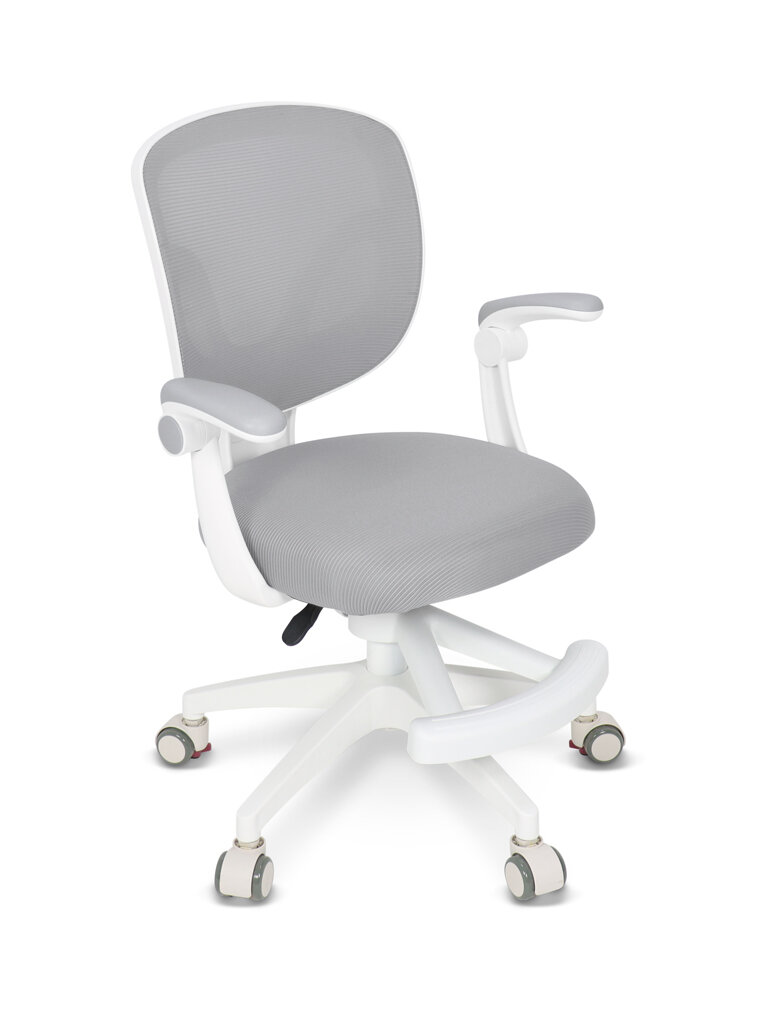 фото Растущее детское кресло для школьника ErgoKids Soft Air Green (арт. Y-240 KZ) с подлокотниками для обычных и растущих парт и чехлом