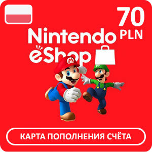 Карта оплаты Nintendo eShop 70 PLN (Польша)