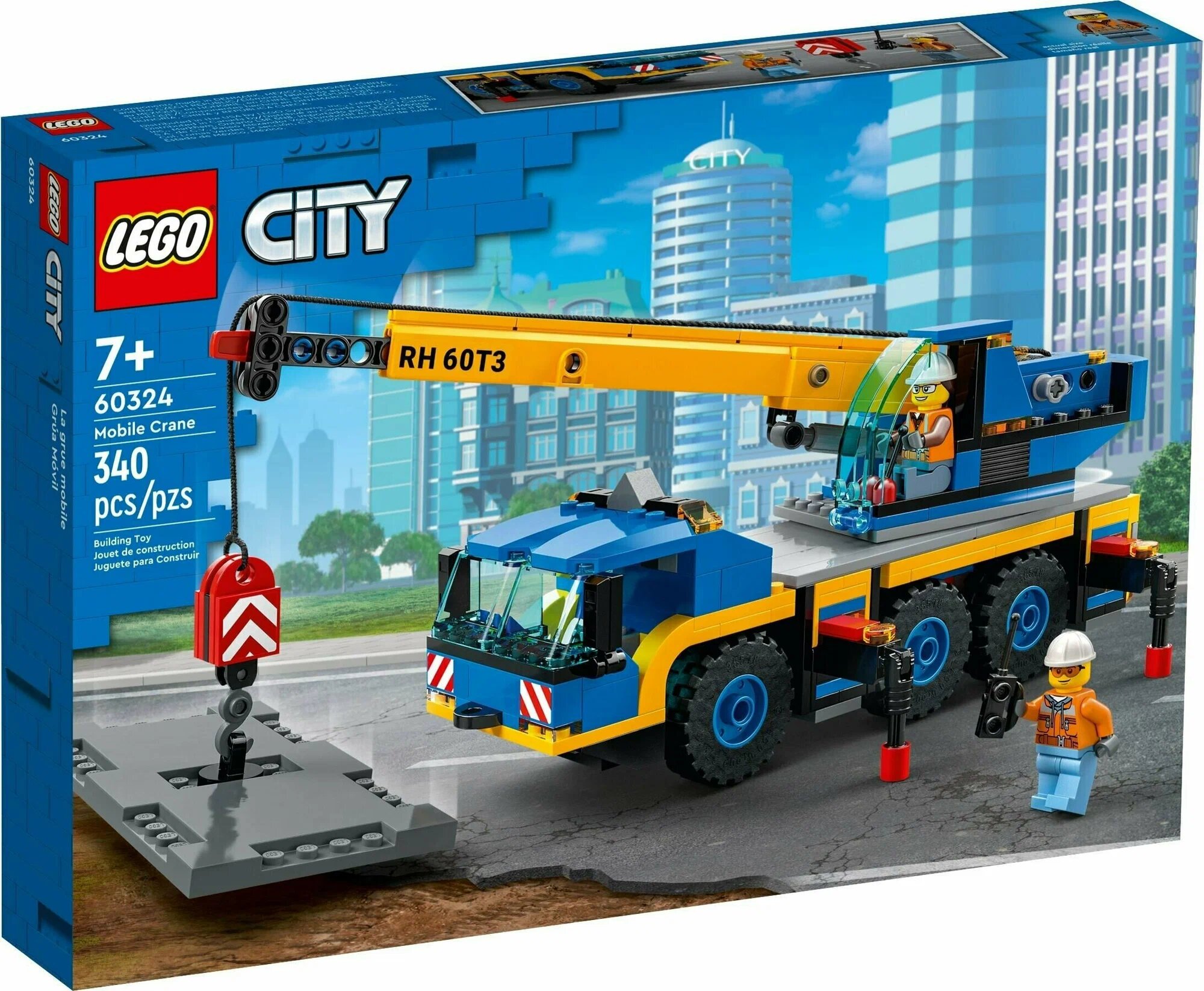 Конструктор LEGO City Great Vehicles 60324 Мобильный кран, 340 дет.