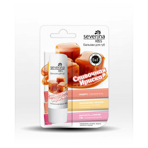 SEVERINA KISS Бальзам для губ Сливочная Ириска 312 блистер 46 г 499₽