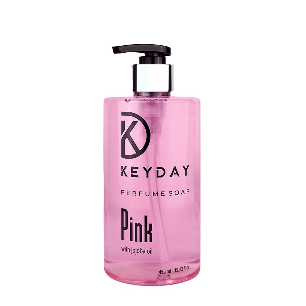 KEYDAY Мыло жидкое парфюмированнное розовое / KeyDay Pink 450 мл - фото №2