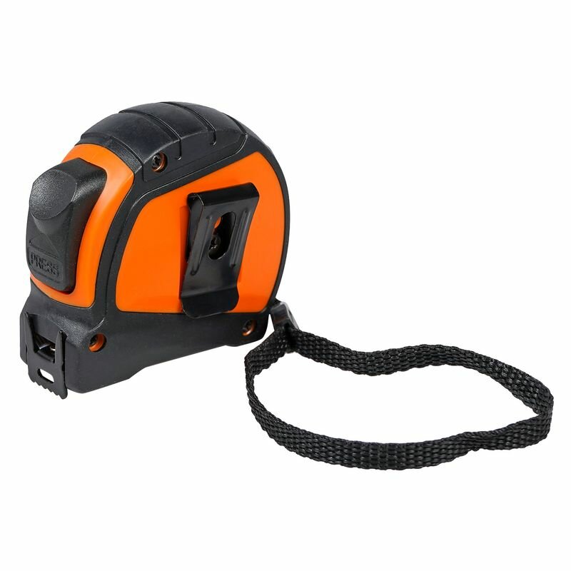 Рулетка в прорезиненном корпусе 3мх16мм PRO, автостоп, дв. зацеп, дв. шкала (ATBQ015) — фото 1