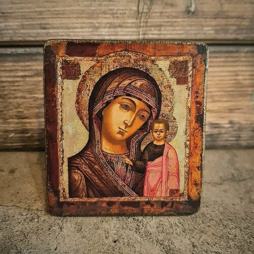 освященная икона армянской божией матери 24 18 см на дереве Освященная Икона Божией Матери Казанская, 19*24 см
